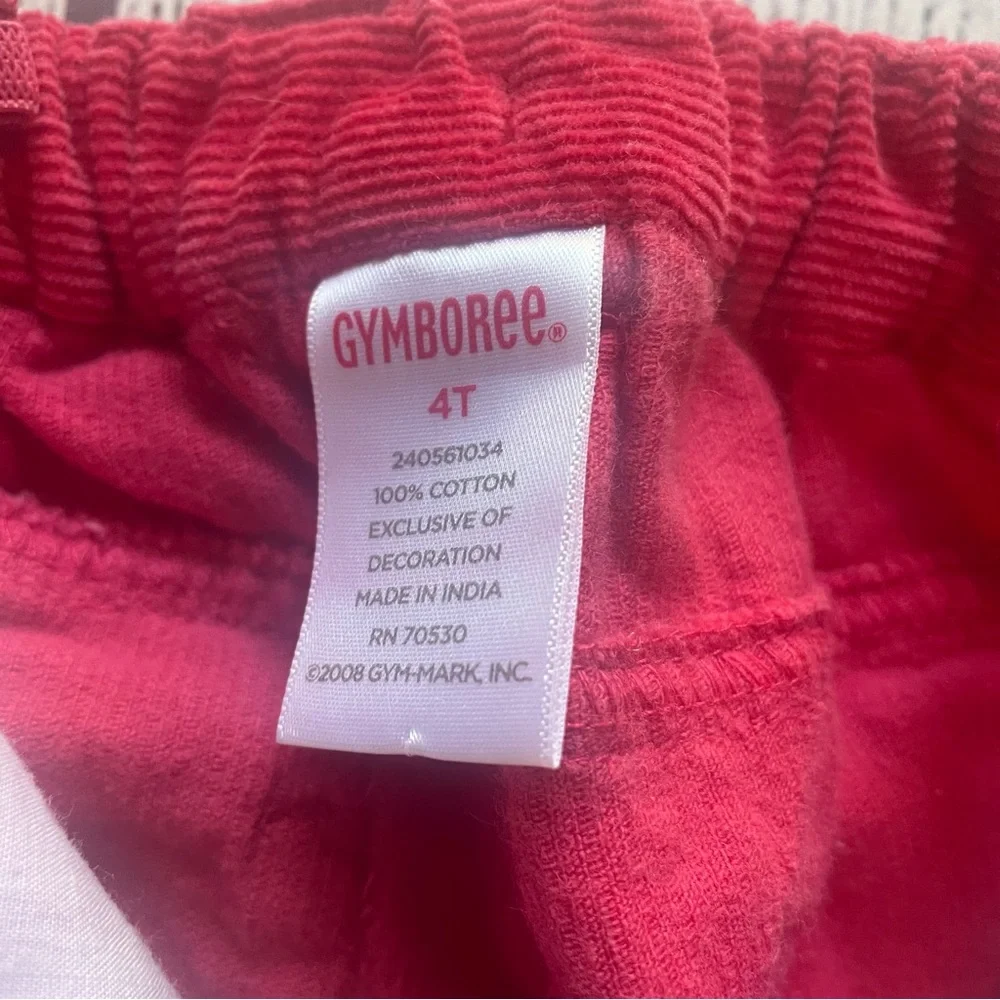 Gymboree Pink Heart Corduroy Pants Size 4T